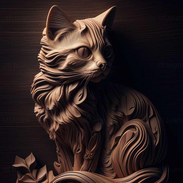 3D model kitty (STL)